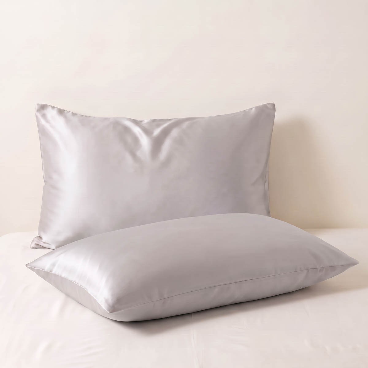Mulberry Silk Pillowcase Set of 2 – UK Standard 50x75cm, for Hair & Skin