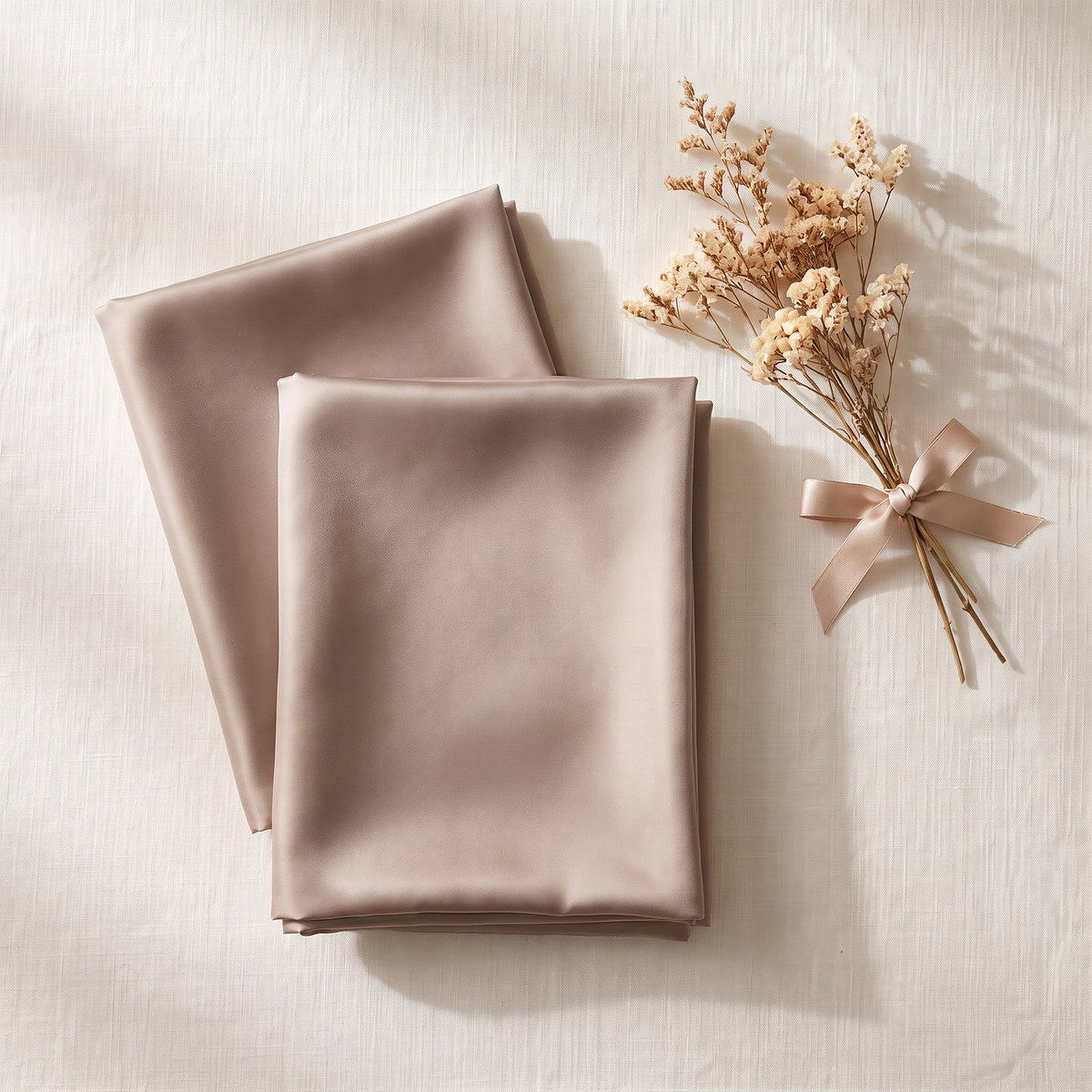 Mulberry Silk Pillowcase Set of 2 – UK Standard 50x75cm, for Hair & Skin